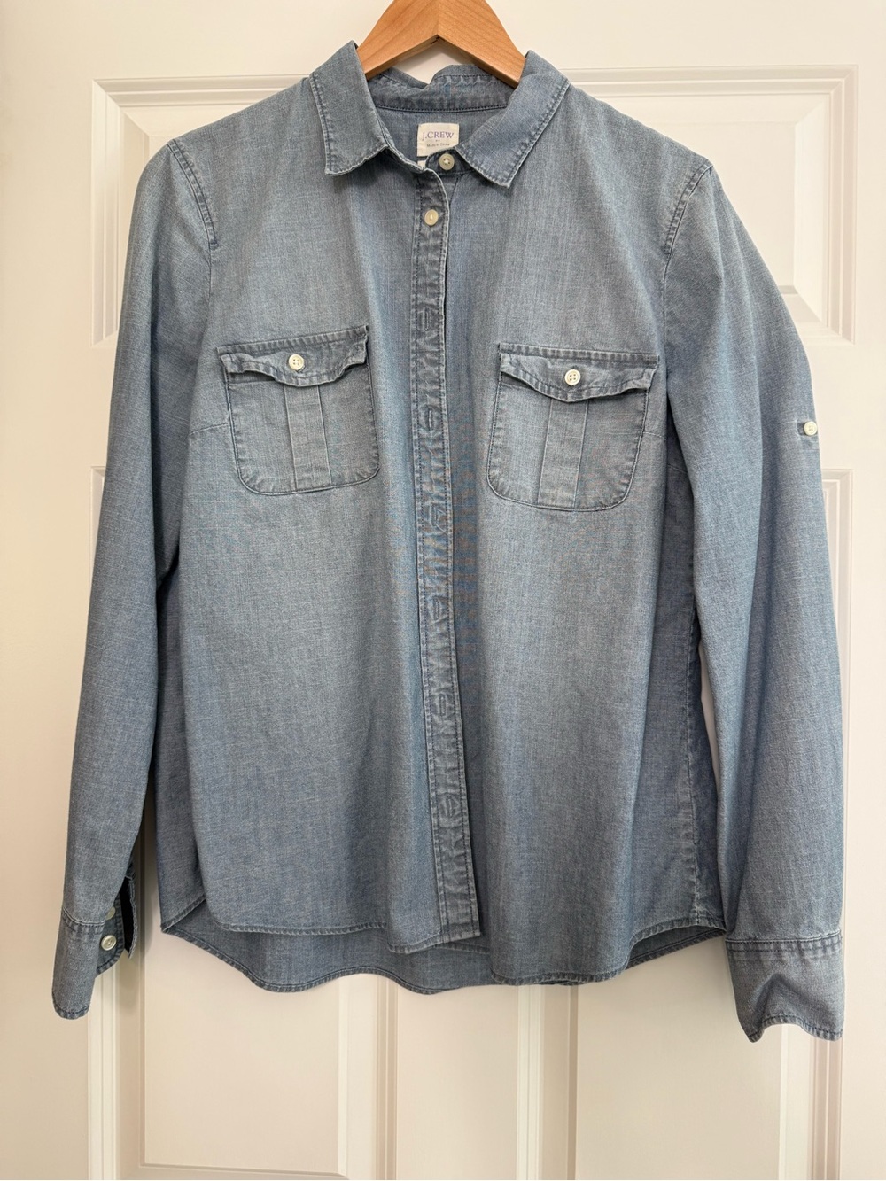 J. Crew Light Denim Button-Down Shirt